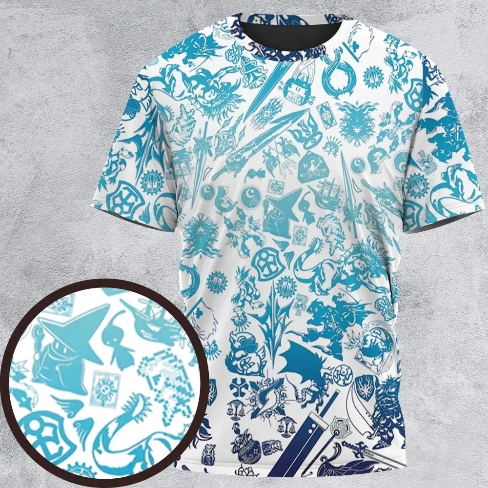 Blue Moggle Final Fantasy All-Over Print Unisex T-Shirt - 2