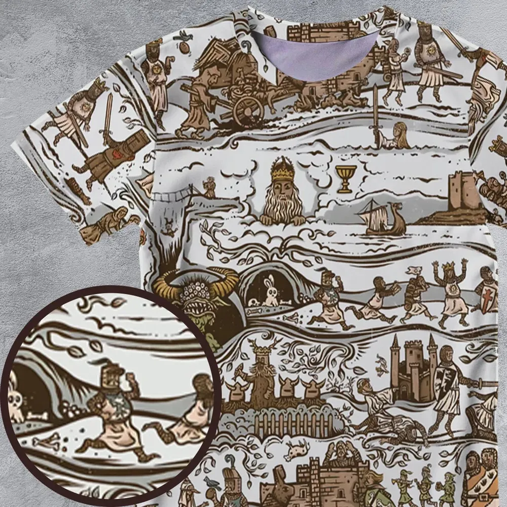 The Tapestry Journey Monty Python All-Over Print Unisex T-Shirt - 4
