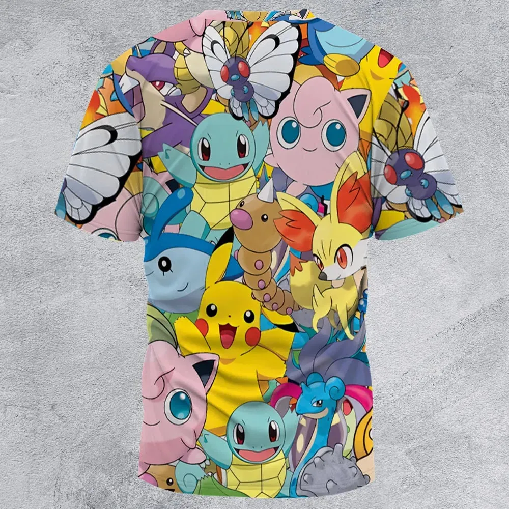 Magical Creatures Pokemon All-Over Print Unisex T-Shirt - 2