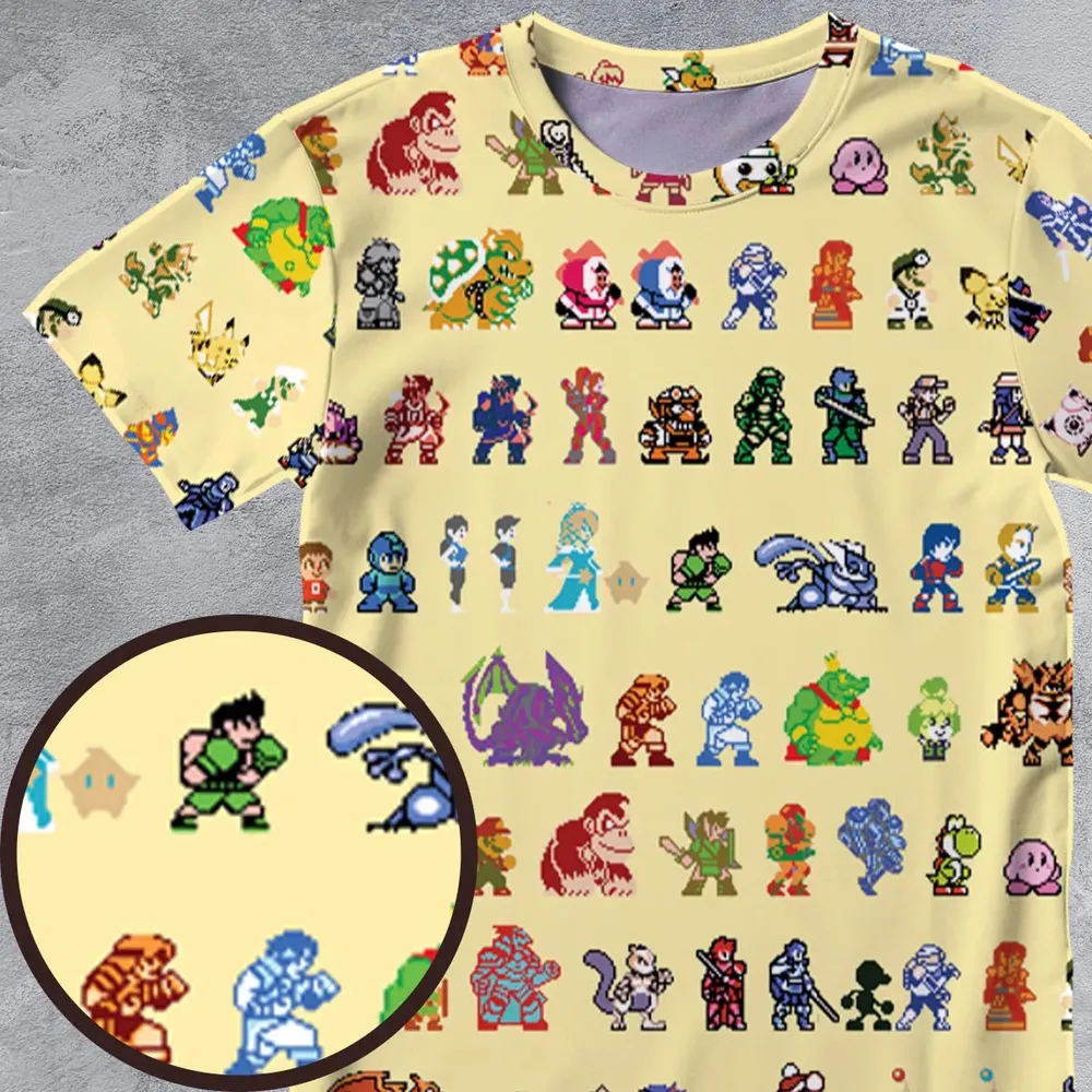 Ultimate Roster Super Smash Bros All-Over Print Unisex T-Shirt - 4