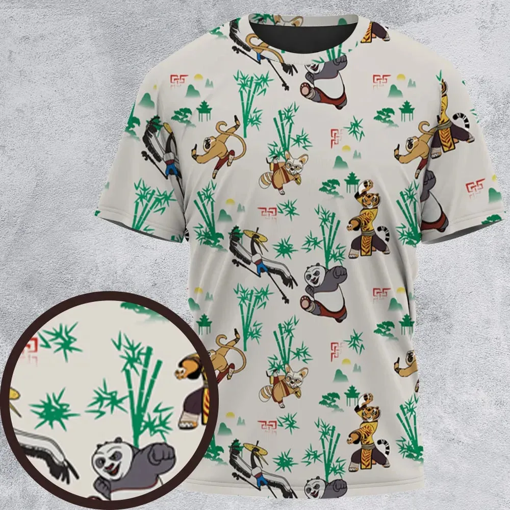 Kung Fu Panda Characters All-Over Print Unisex T-Shirt - 2