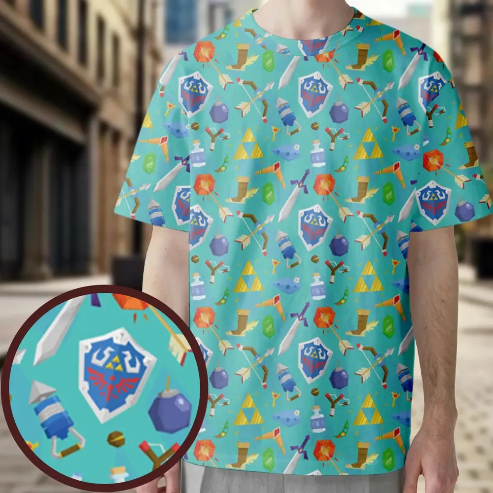 Zelda Korok All-Over Print Unisex T-Shirt - 4