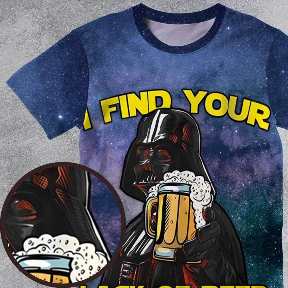 I Find Your Lack Of Beer Disturbing Cool All-Over Print Unisex T-Shirt - 4
