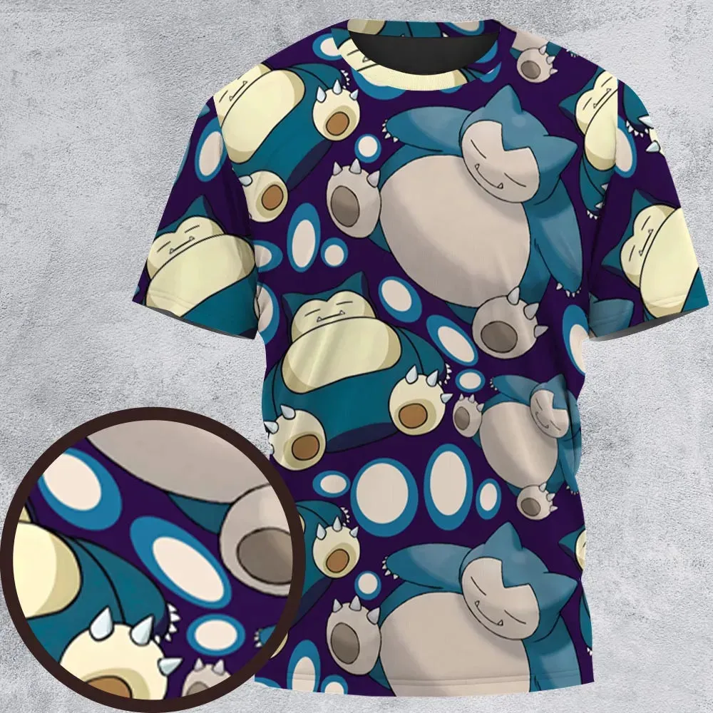 Snorlax Pokemon All-Over Print Unisex T-Shirt - 2