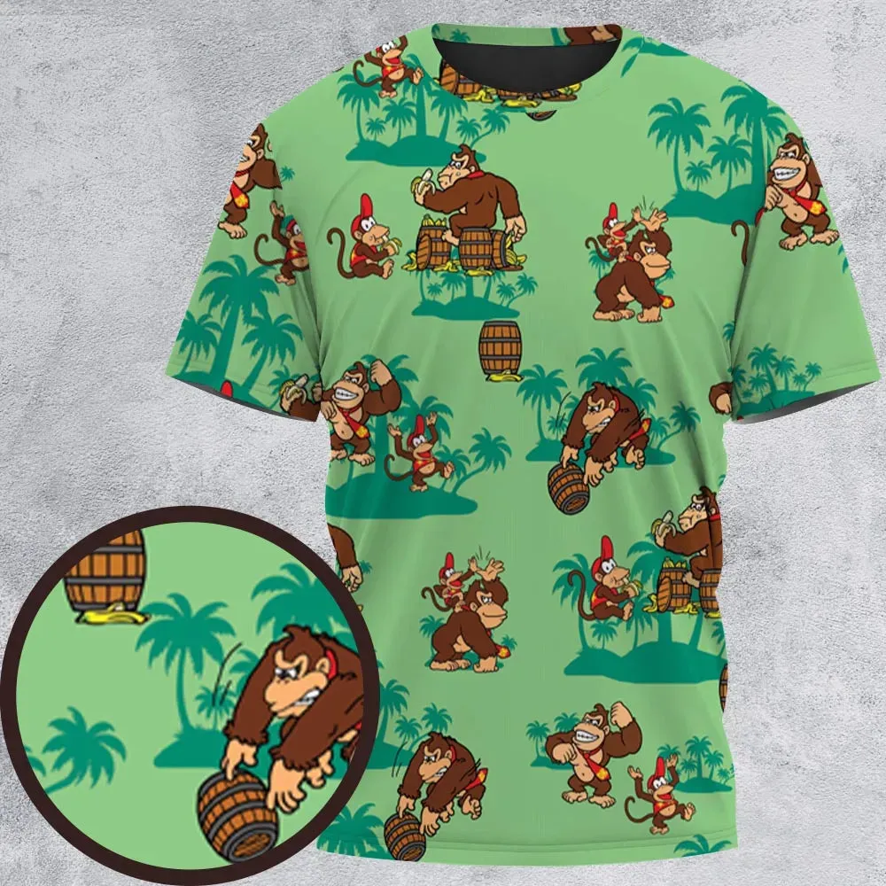 Donkey Kong & Diddy Kong All-Over Print Unisex T-Shirt - 2