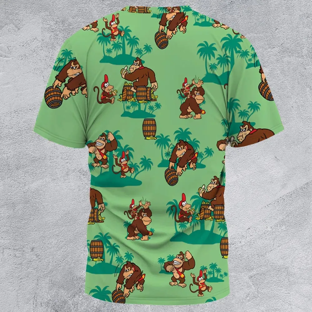 Donkey Kong & Diddy Kong All-Over Print Unisex T-Shirt - 3