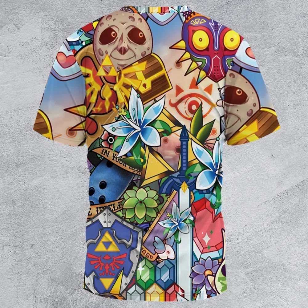 A Majora's Mask The Legend of Zelda All-Over Print Unisex T-Shirt - 3