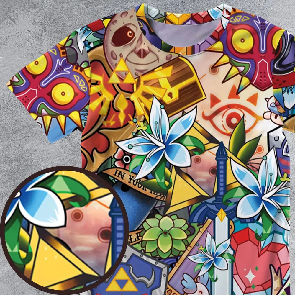 A Majora's Mask The Legend of Zelda All-Over Print Unisex T-Shirt - 4