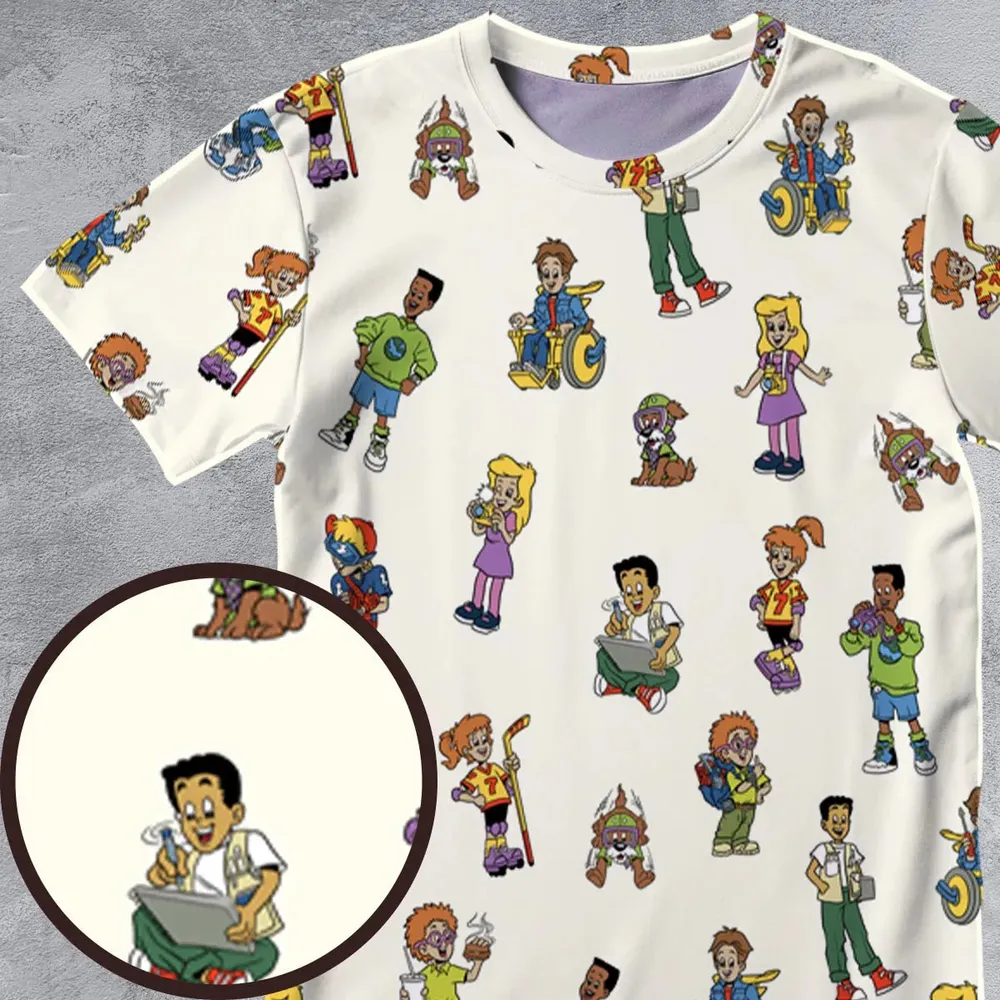 Burger King Kids Club All-Over Print Unisex T-Shirt - 4