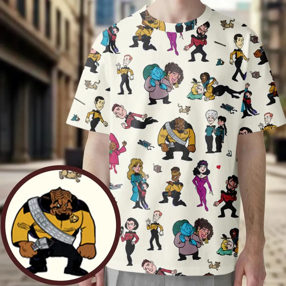 Star Trek TNG Tribute All-Over Print Unisex T-Shirt - 3