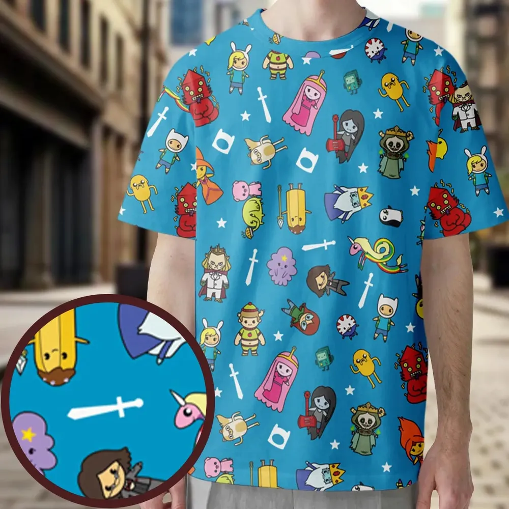 Time for Adventures Adventure Time All-Over Print Unisex T-Shirt - 4