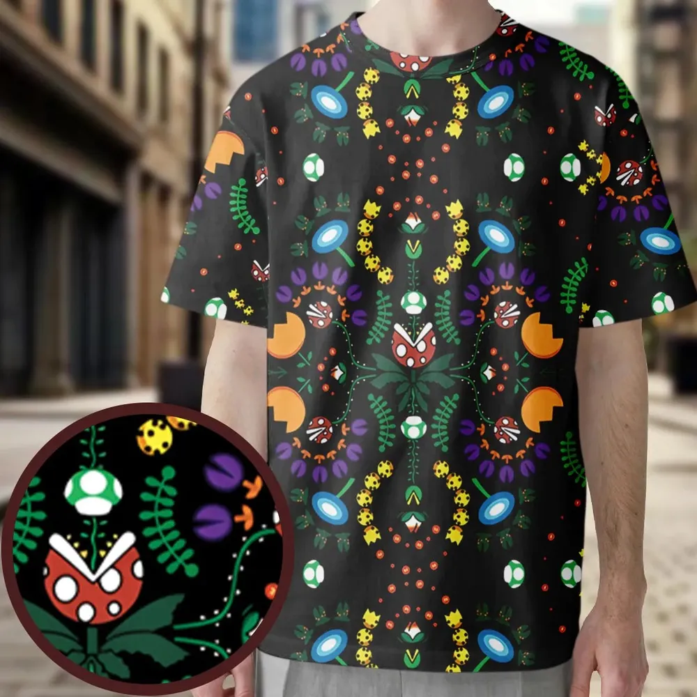 Mario Bros Piranha Plant All-Over Print Unisex T-Shirt - 3
