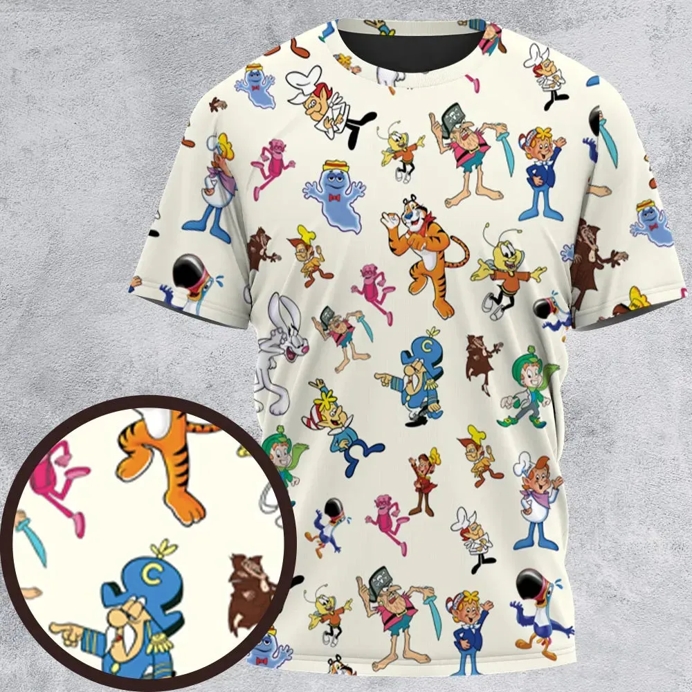 80s 90s Commercial Mascot Cereal All-Over Print Unisex T-Shirt - 2