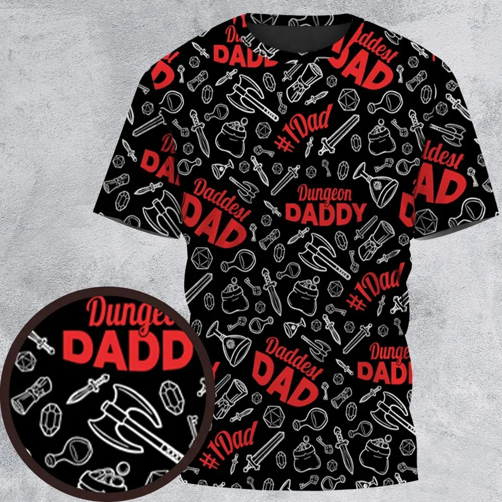 Dungeon Daddy DND All-Over Print Unisex T-Shirt - 2
