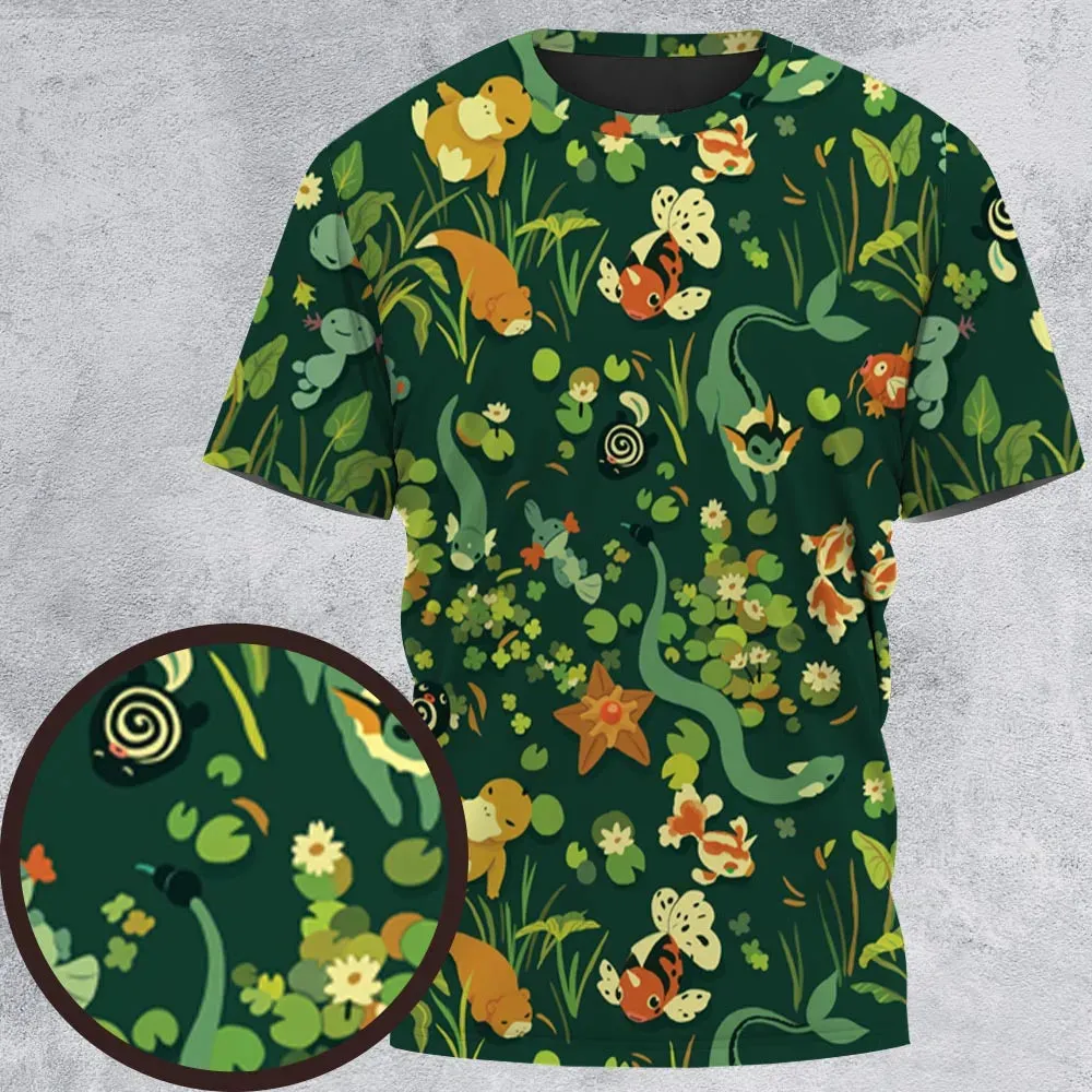 Under Water Type Pokemon All-Over Print Unisex T-Shirt - 2