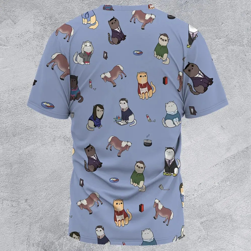 Purrs and Recreation Parks and Recreation All-Over Print Unisex T-Shirt - 3
