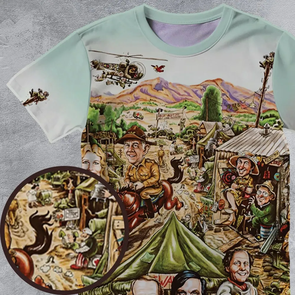 M*A*S*H Movie Art All-Over Print Unisex T-Shirt - 4