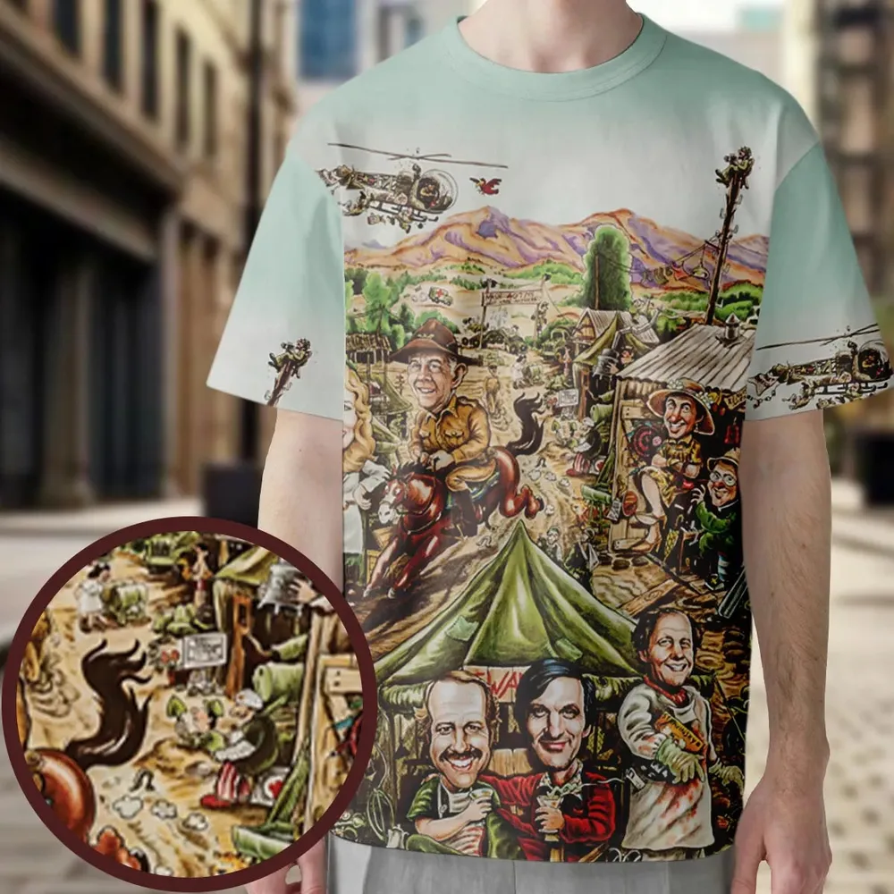 M*A*S*H Movie Art All-Over Print Unisex T-Shirt - 3