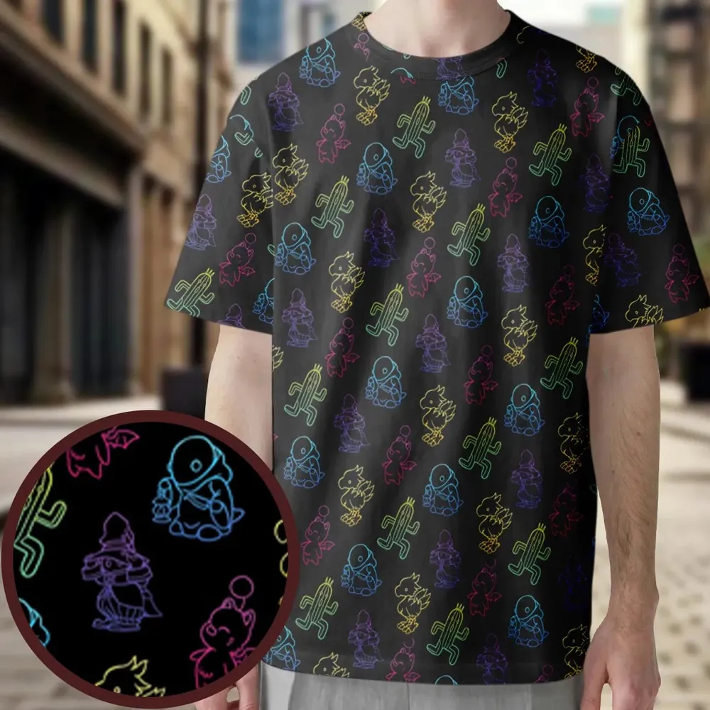 From Chocobos To Cactuars Final Fantasy All-Over Print Unisex T-Shirt - 3