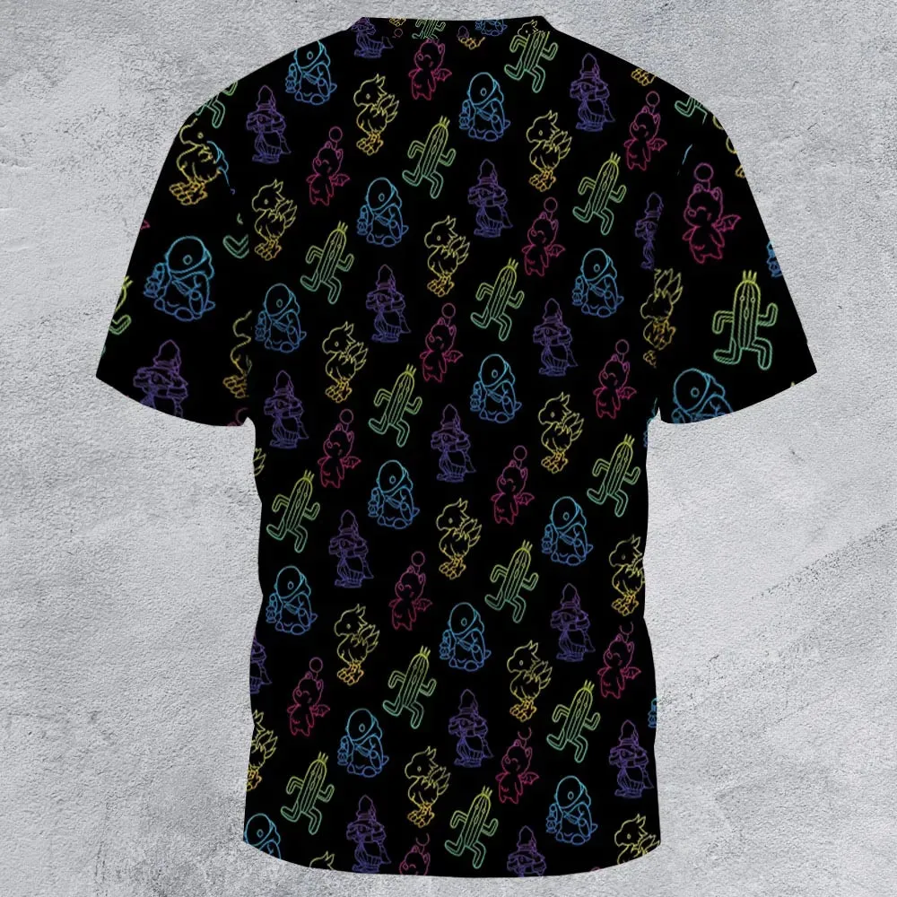 From Chocobos To Cactuars Final Fantasy All-Over Print Unisex T-Shirt - 2