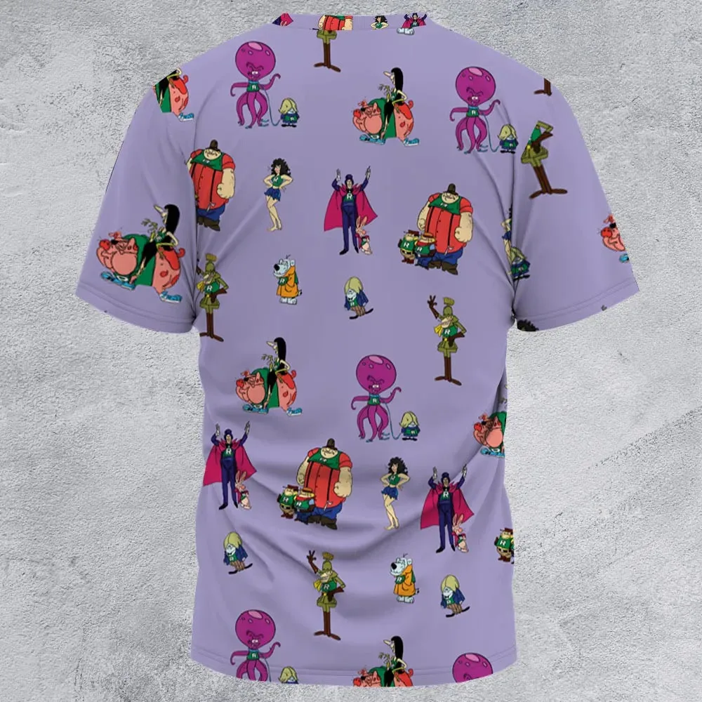 Really Rotten Scooby's All-Star Laff-A-Lympics All-Over Print Unisex T-Shirt - 2