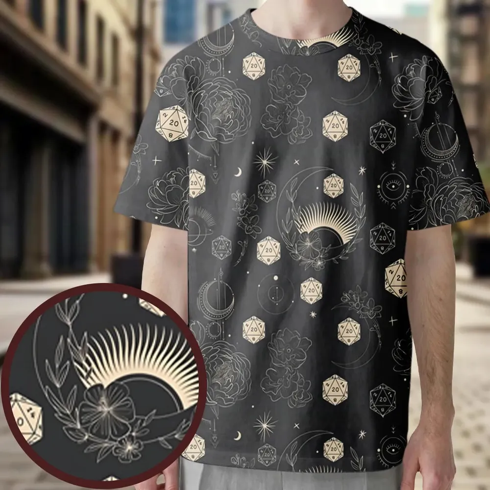 Explosion Dice DnD All-Over Print Unisex T-Shirt - 4