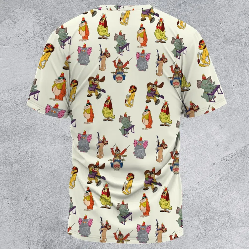 Snorky Fleegle Drooper Bingo The Banana Splits All-Over Print Unisex T-Shirt - 3