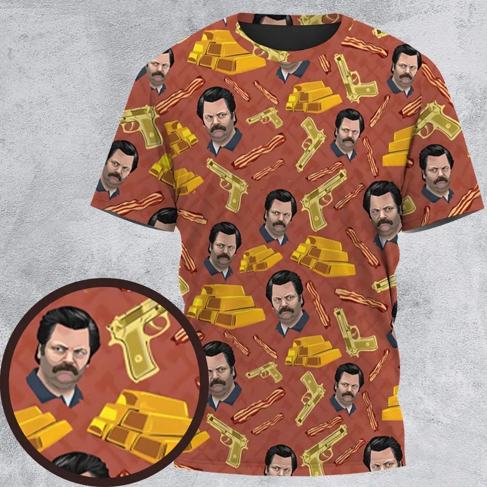 A Swan Song Parks and Recreation All-Over Print Unisex T-Shirt - 2