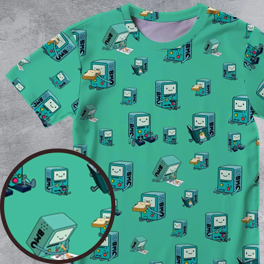 BMO World Adventure Time All-Over Print Unisex T-Shirt - 4