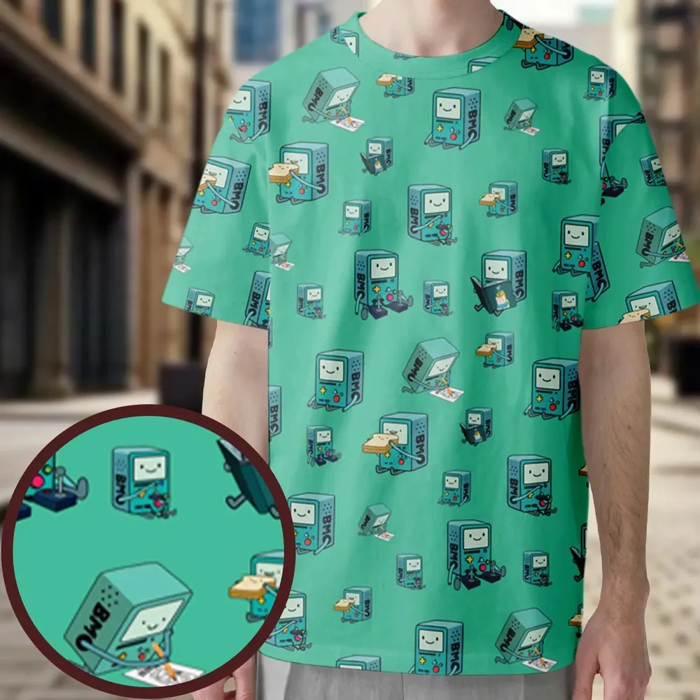 BMO World Adventure Time All-Over Print Unisex T-Shirt - 3