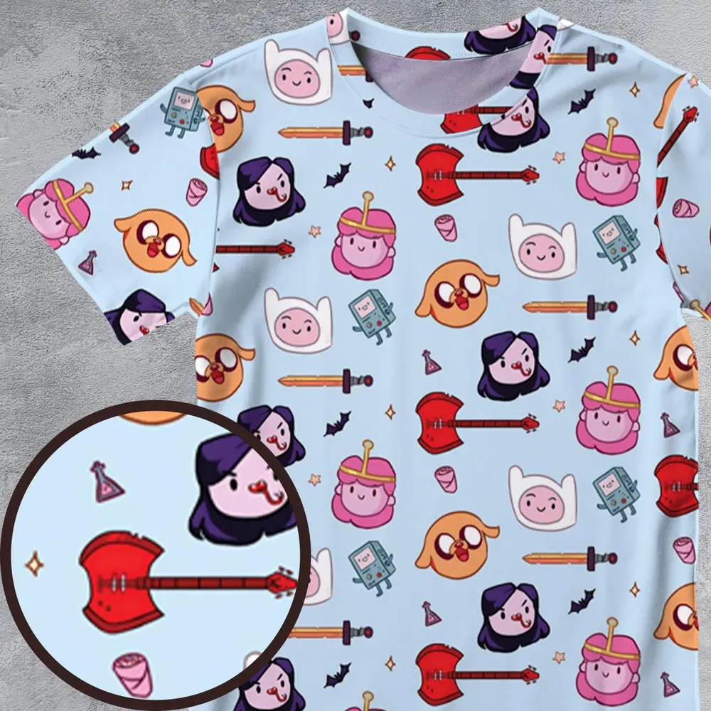 The Gang Adventure Time All-Over Print Unisex T-Shirt - 4