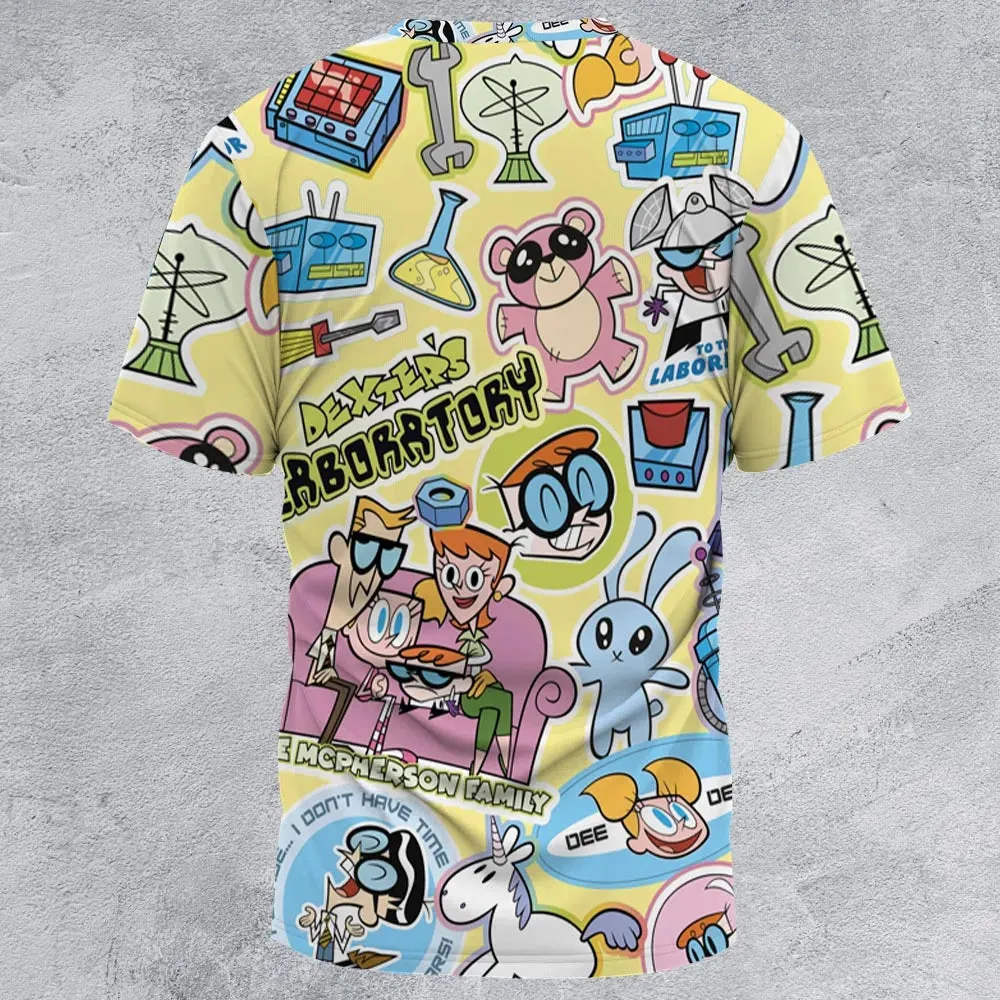 Dee Dee Mandark Dexter's Laboratory Funny All-Over Print Unisex T-Shirt - 3