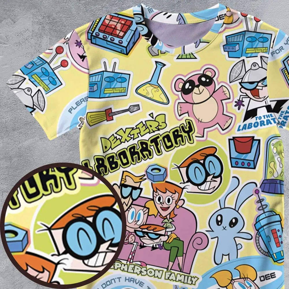 Dee Dee Mandark Dexter's Laboratory Funny All-Over Print Unisex T-Shirt - 4