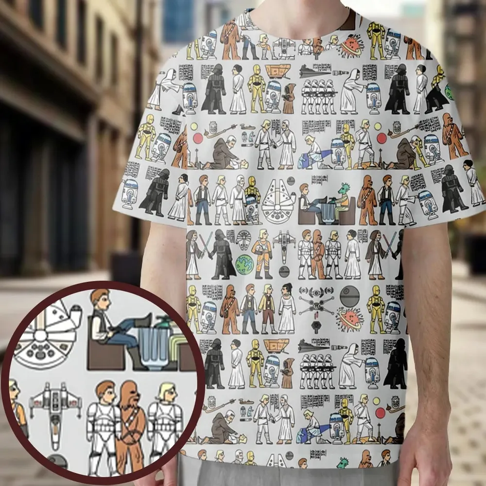 Egyptian Galaxy Wars All-Over Print Unisex T-Shirt - 3