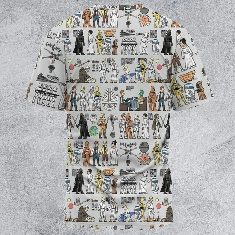 Egyptian Galaxy Wars All-Over Print Unisex T-Shirt - 2