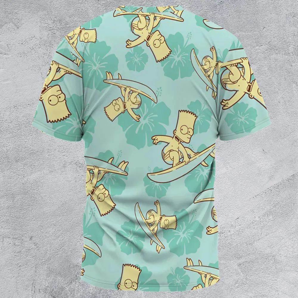 Surfing Simpsons The Simpsons All-Over Print Unisex T-Shirt - 3