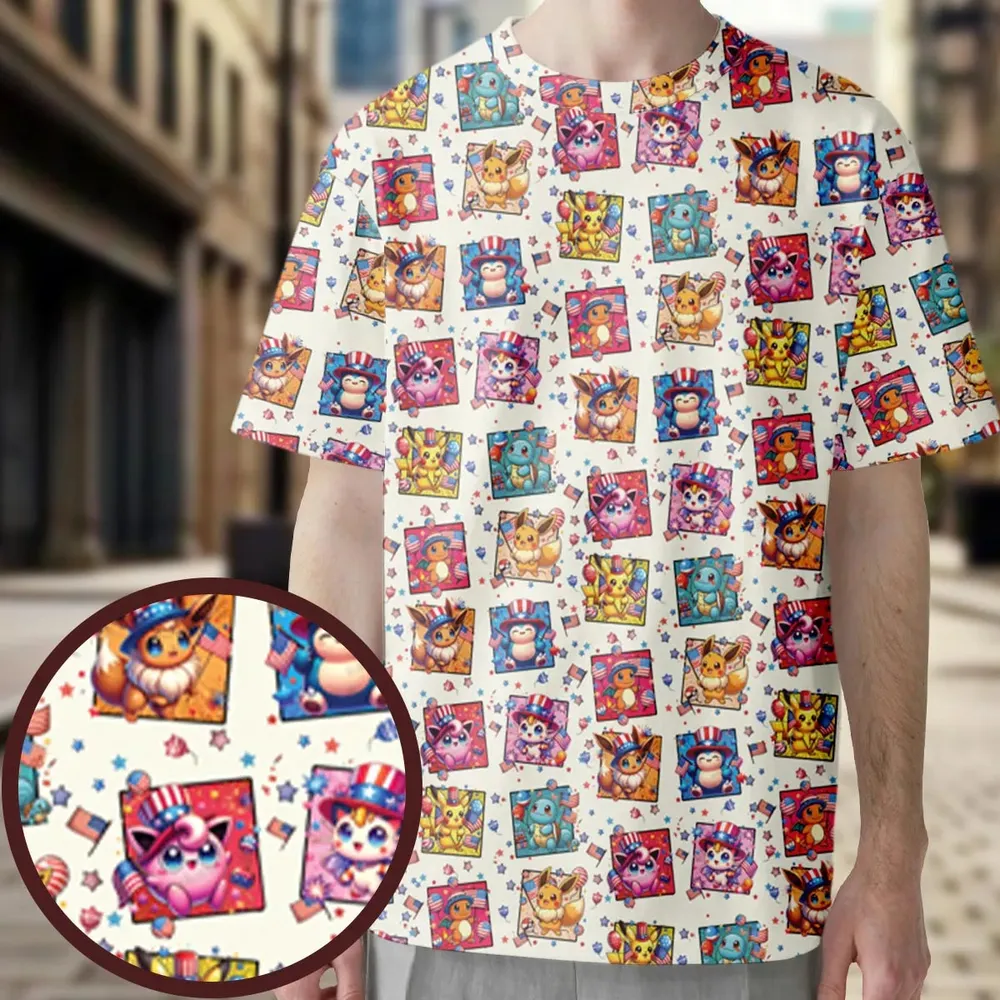 Chill The 4th Out Pokemon All-Over Print Unisex T-Shirt - 4