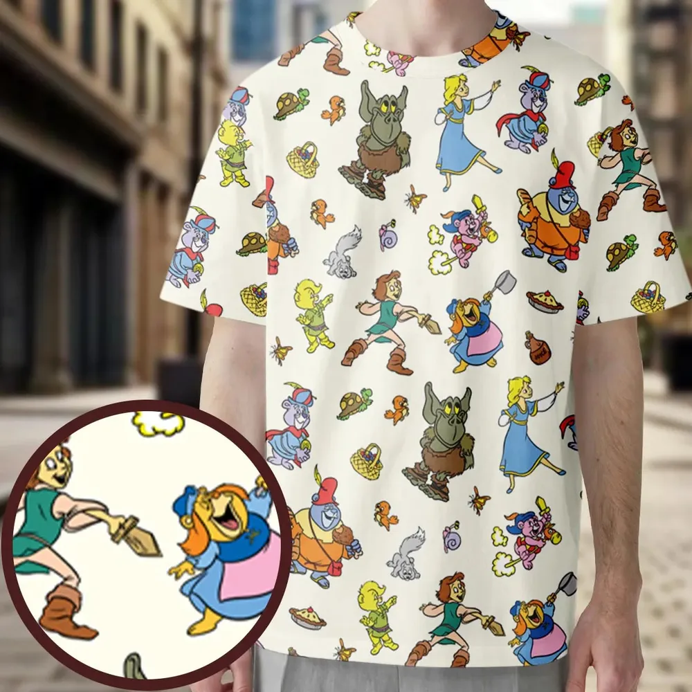 Gummi Bears Characters All-Over Print Unisex T-Shirt - 4