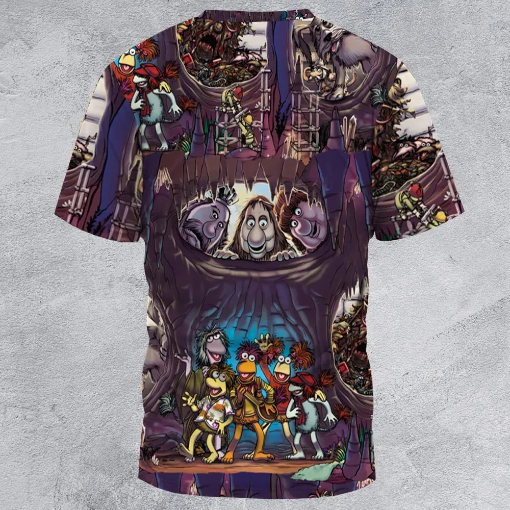 It's All Connected Fraggle Rock All-Over Print Unisex T-Shirt - 3