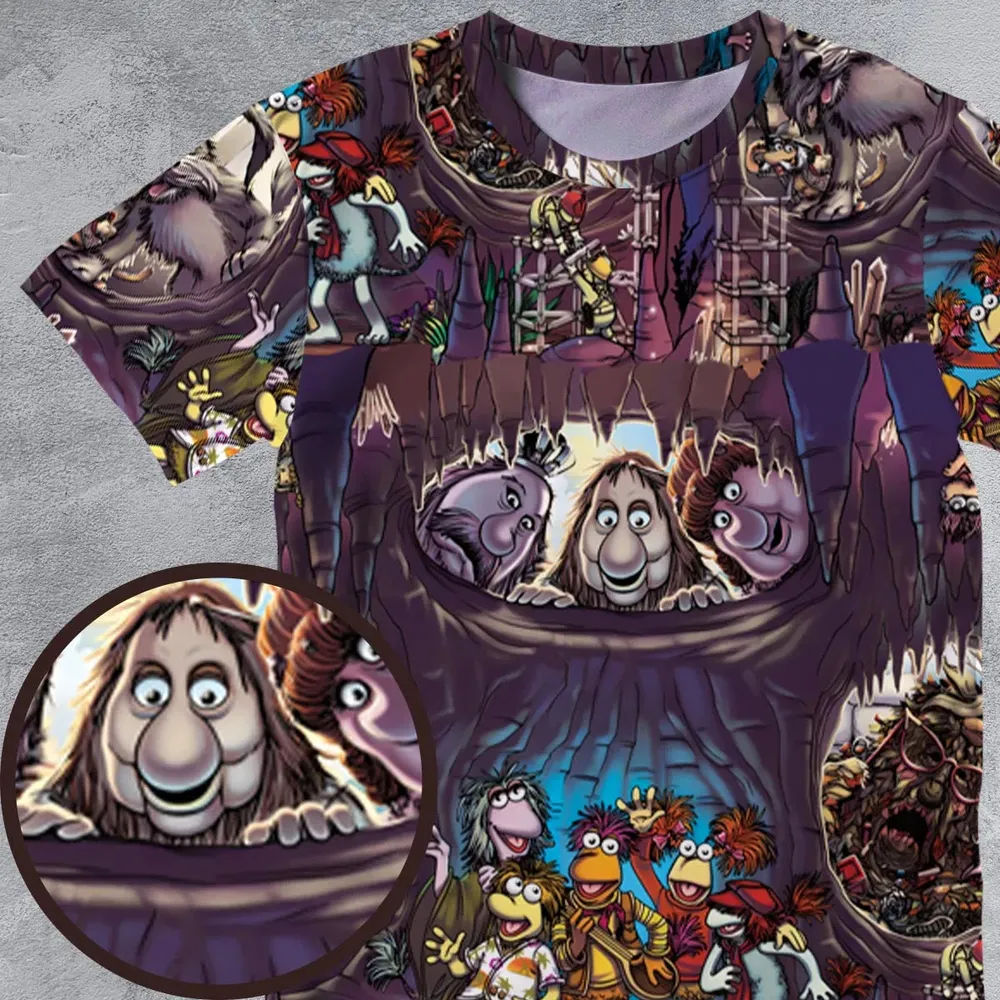 It's All Connected Fraggle Rock All-Over Print Unisex T-Shirt - 4