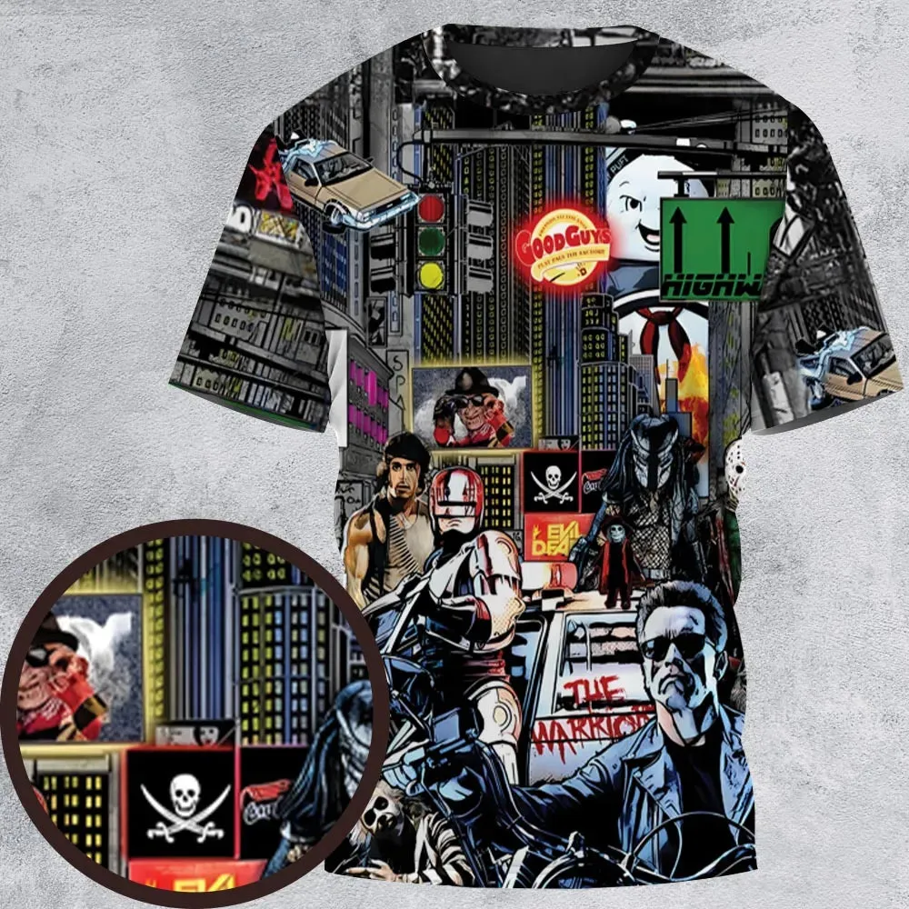 The 80s Iconic All-Over Print Unisex T-Shirt - 2