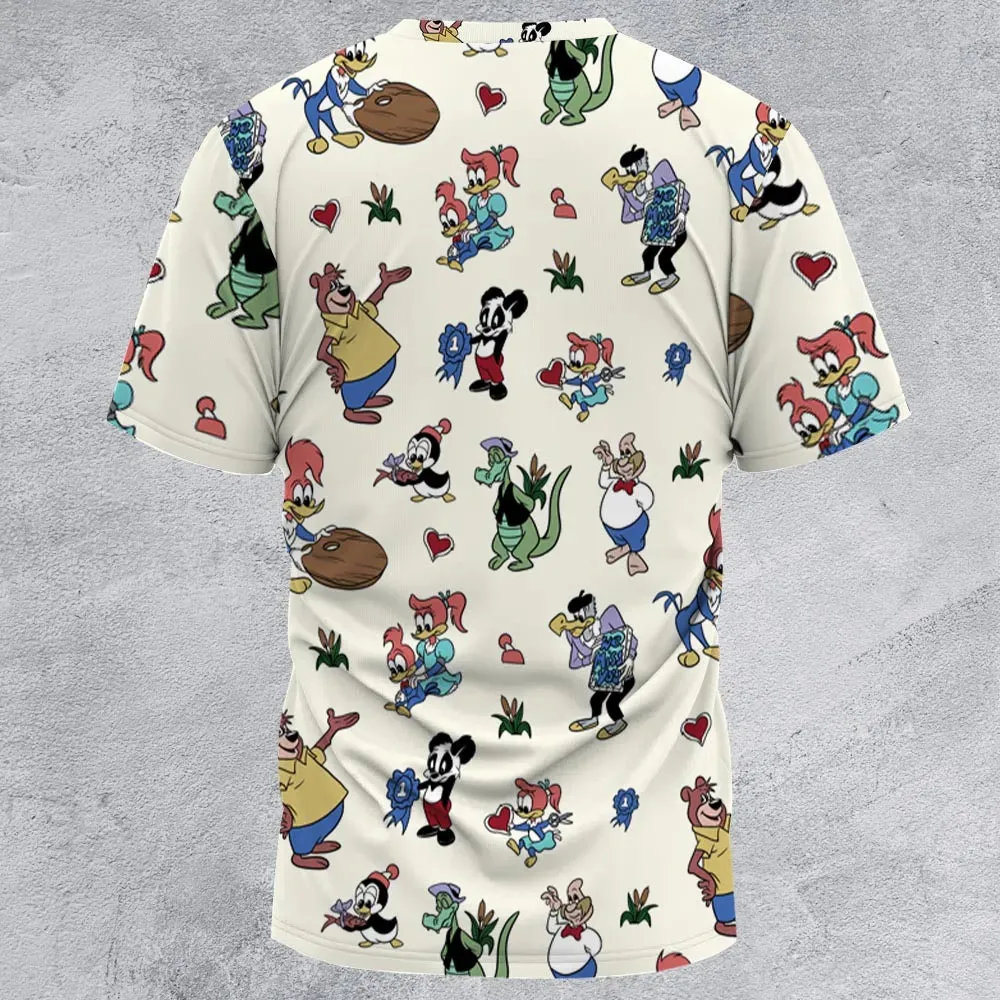 Woody Woodpecker Walter Lantz All-Over Print Unisex T-Shirt - 3