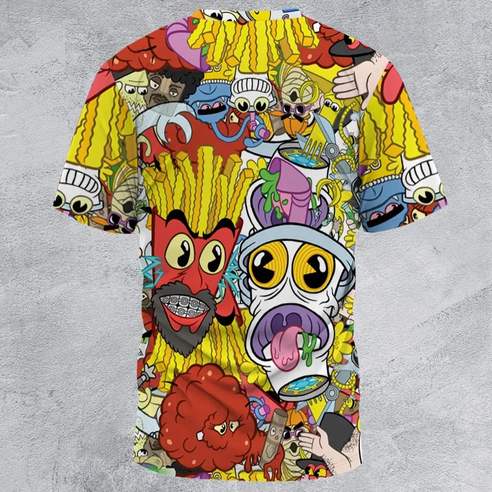 Pure Chaos Aqua Teen Hunger Force All-Over Print Unisex T-Shirt - 3