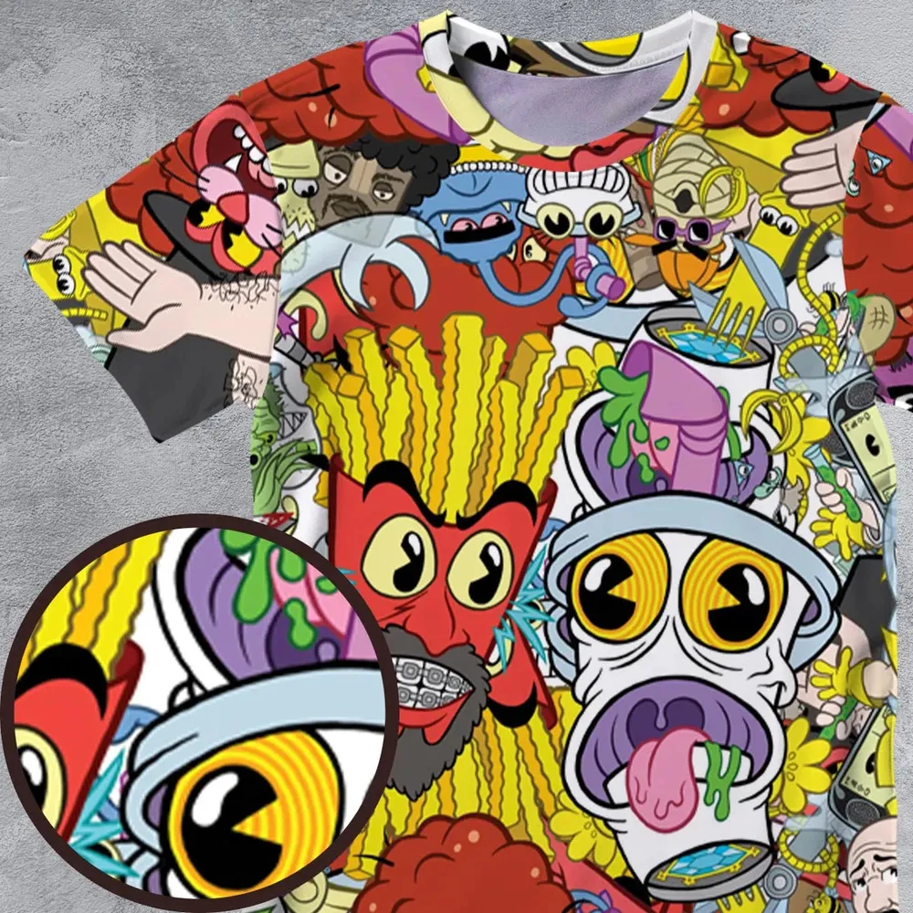 Pure Chaos Aqua Teen Hunger Force All-Over Print Unisex T-Shirt - 4