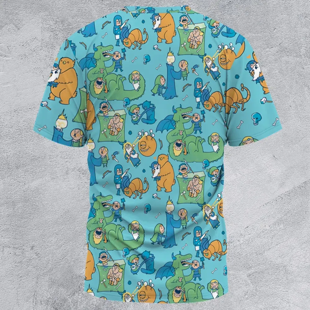 Total Party Kill DnD All-Over Print Unisex T-Shirt - 2