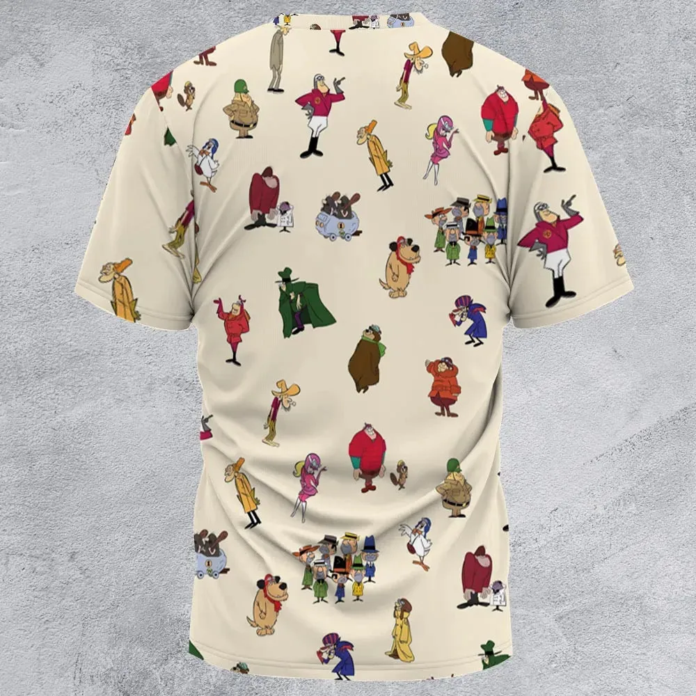 Wacky Races Characters All-Over Print Unisex T-Shirt - 3