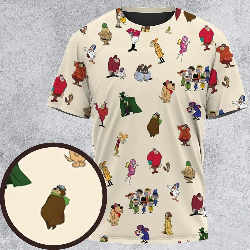 Wacky Races Characters All-Over Print Unisex T-Shirt - 2