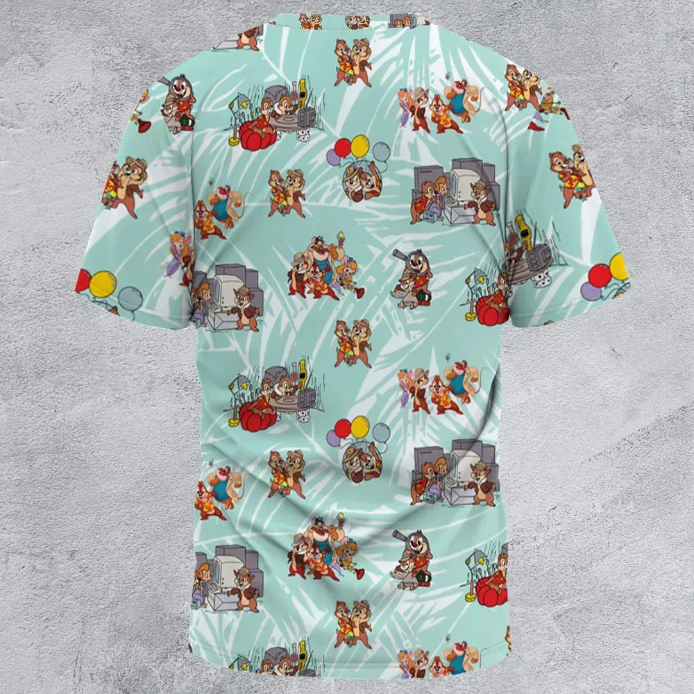 Rescue Team Chip 'n Dale Rescue Rangers All-Over Print Unisex T-Shirt - 2