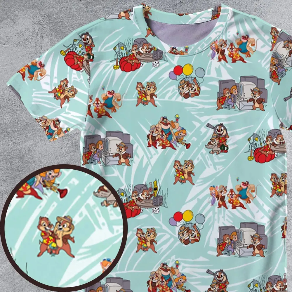 Rescue Team Chip 'n Dale Rescue Rangers All-Over Print Unisex T-Shirt - 4