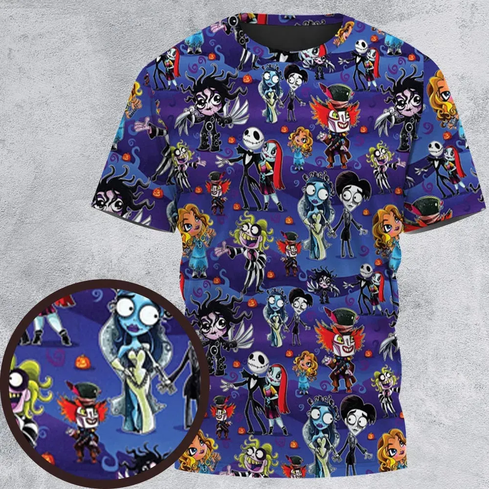 Tim Burton Movies All-Over Print Unisex T-Shirt - 2
